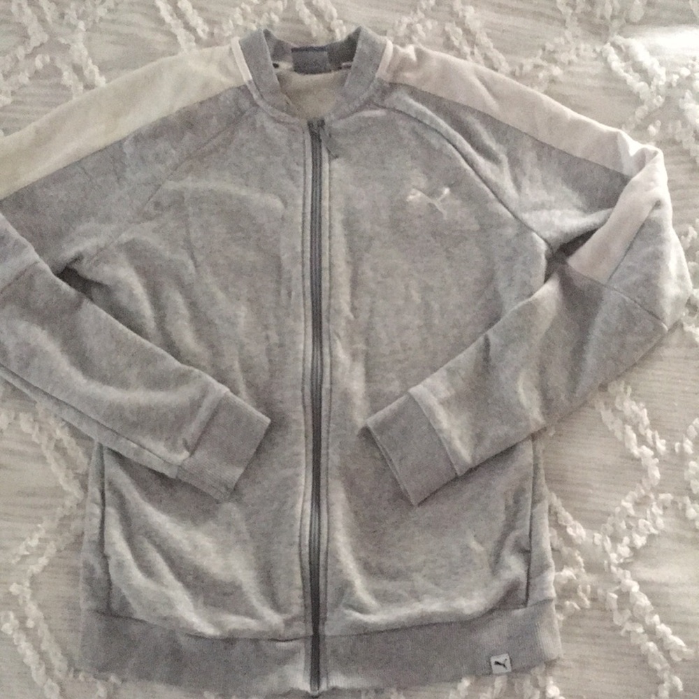 Puma sweater jacket w/ pockets